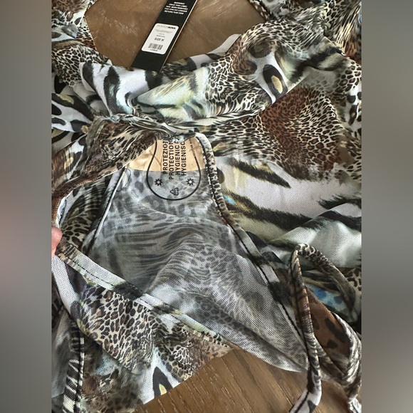 NWT Animal Print Women Top Size M - Picture 3 of 9
